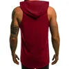 Herrtankstoppar solid färg hoodie västar sommaren smal avslappnad grundtankar streetwear ärmlösa Camiseta tirantes hombre 2023