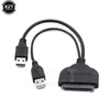 Kable komputerowe Złącza EST USB3.0 do SATA SIG MEAPTER Adapter kabel 22 pinowy dla 2,5 -calowego laptopa dysku twardego/SSD z dodatkową mocą