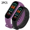 Wristwatches Sport Smart Digital Watch Men Women Health Pedometer Electronic Bracelet Heart Rate Wristwatch 2PCS