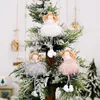 クリスマスの装飾エンジェルガールシーンデコレーションぬいぐるみ人形吊り下げ声のペンダントクラフトクリスマスツリーペンダント耐久性ナビダッドノエル