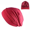 Beretten Modale pullover cap Satin beklede chemotherapie vrouwen met brede rand Mushroom Hat Gorro Hombre