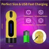 Massager Male Masturbator Automatic for Men Adult Goods Vibrating Sucking Machine Yellow Vagina