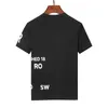 Designer T Shirt - Slim Fit Rękaw Oddychający EE najlepsze litery Drukuj koszule 2023 Spring Summer High Street Casual Mens Cailing