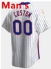 جديد S-4XL Custom Francisco Lindor Baseball Jersey Senga NY Brandon Nimmo Mets Pete Alonso Alvarez McNeil Edwin Diaz Darryl Strawberry Omar Narvaez Men Women Y 312