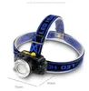 5W zoomable headlights portable outdoor hunting fishing sensor headlight USB rechargeable head lamp lights