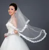 Veaux de mariée simple en tulle blanc ivoire une couche voile avec appliques accessoires de mariée