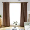 Curtain Nordic Solid Color Cotton Linen Blackout Curtains For Living Room Bedroom Eco-friendly Home Window Decos