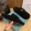 Chinelos para mulheres lã de lava-chinelas de casa sapatos de mulher outono slides de inverno tamanho 35-41 colr preto marrom slipper frio