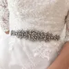 Bröllopssashes lyxiga strassbälte Crystal Diamond Handgjorda europeiska brudskärmskvinnor tillbehör