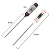 Elektronische thermometer voor BBQ -barbecuekookbakken Meet de temperatuur van oliekelk en geroosterde vleeskeukenaccessoires