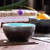 Bowls High Quality Ceramic Tableware Rice Noodle Porcelain Soup Creative Under Glazed Home Container Salad Bowl Mug Blue