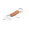 Openers Wooden Handle Bottle Opener Keychain Knife Pltap Double Hinged Corkscrew Stainless Steel Key Ring Opening Tools Bar Drop Del Dhhvp