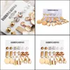 Charm Fashion Gold Earrings Online For Women Wholesale N99293 Drop Delivery Jewelry Otfuu