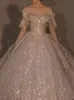 2023 Dubai Luxury a line Vestidos de novia con lentejuelas Tallas grandes Capilla Tren Cariño vestido de novia Apliques Vestidos de novia nupciales por encargo
