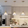 Pendant Lamps Modern Glass Chandelier Bedroom Bedside Lighting Japanese Single Head Restaurant Nordic Decorations For Home Light