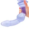 Skönhetsartiklar vuxna långa pvc anal rumpa plug anus dilator vagina onani rumpa dildo sexigtoys bdsm erotiska leksaker för kvinnor spel