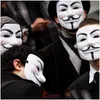 Partymasken Großhandel Cosplay Halloween für Vendetta Maske Anonymous Guy Fawkes Fancy Adt Fy3 916 Drop Lieferung Hausgarten Festlich Su Dh2Vw
