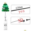 Party Favor Christmas Decoration Badge KeyChain Dractable PL Cartoon ID Badges Holder With Clip Office Supplies Drop Delivery Home DHGPE