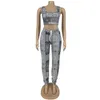 Women's Two Piece Pants Paisley Printed Set Tank Crop Top Palazzo Matching Sets Casual Activewear Summer Style 2023 Sweat Suit Clothing