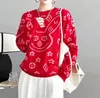 Damestruien Populaire 23SS Spring Fashion Casual Luxury Brand Designer Pink Red Red Color S-XL O659