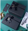 Evenementfeestbenodigdheden Gift Wrap Boxes met deksel en boog voor gunsten geschenken feesten kerstjergens Bruidsmeisjes bruidegomsmen