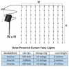 Night Lights Solar Lamp LED String Outdoor 3x3m 300LED Fairy Curtain For Window Christmas Party Garden Garland Holiday Lighting