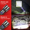 Flashlights Torches XHP160 High Power Led Flashlights Rechargeable Torch 50W Tactical Flashlight With Usb Charging Zooming 1500 Meters Hunt Lantern P230517