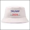 Ball Caps 2024 Трамп Президентские выборы в США Бейсболка Make America Peaked Вышивка Colourf Snapbacks 6pd 1573 T2 Drop Dust OTAWX