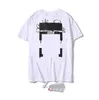 Marca de moda de verão masculina camisetas Ow pintura a óleo religiosa spray direta flecha tshirts Hip Hop Manga curta Men lotes Tops Tees Women Y21