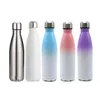 Tumblers Diy Sublimation 17Oz Cola Bottle With Gradient Color 500Ml Stainless Steel Shaped Water Bottles Double Walled Insated Flask Dhwmw