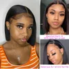 Nxy кружевные парики Bob Front Human Hair для женщин, предварительно сорванных бразильским 13х4 HD Frontal 5x5 Закрытие прямо 230106