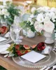 テーブルナプキンヴィンテージシックシックなフローラルバラの花パーティーウェディング装飾ティータオルソフトキッチンディナーのためのスクエアナプキン