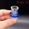 Mini Smoking Glass Slide Bowl 14mm 18mm Accessoires avec poignée pour Oil Dab Rig Water Bong Pipes Narguilé