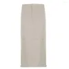 Skirts Beautiful Simple Casual Baggy Cargo Long Skirt Work Fine Sewn 3D Cutting
