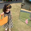 Vestidos de niña Bebé Niñas Verano Rayas Punto Sling Vestido 1-6 años Niños Moda Sin espalda Algodón