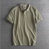 T-shirts pour hommes 2023 Vêtements Polo Business Casual Solid Homme Chemise à manches courtes Respirant Hommes 230109