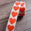 Gift Wrap Blank Heart Sticker 500 Pcs Per Roll Multi Colors Card Greeting Seal Labels Package Decoration