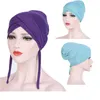 Scarves Stretch Cloth Mercerized Cotton Bandage Cross Forehead Hat Hide Hair Turban Muslim Solid Skin-friendly Bottom