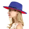 Berretti Semplici Donna Uomo Cappelli in feltro di lana Fedora con tesa larga Gentiluomo Elegante Lady Autunno Inverno Cappellini jazz Stile britannico Vintage