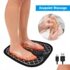 Foot Massager Electric Ems Mas Pad Acupuncture Stimator Pse Muscle Masr Feet Cushion Usb Care Tool Hine Drop Delivery Health Beauty Dhknu
