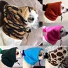Dog Apparel Pet Hat Warm Drawstring Adjustment Winter Small Fur Ball Fleece Puppy Outdoor Cold Protection Cap Headgear Funny