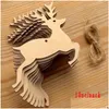 Designer Masks Christmas Tree Decoration Pendant Wooden Crafts Handmade Diy Small Gifts Home Party Supplies Drop Delivery Garden Hou Dhjzh