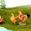 Dekorative Figuren Simulation Hahn Henne Tier Huhn Figur Harz Mini Bauernhof Micro Landschaft Für Kinder Spielzeug Dekoration Handwerk