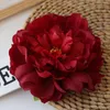 Dekorativa blommor kransar 2 st rosrosa rosa siden Peony Artificial Flower Bouquet Fake for Family Wedding Decoration Inomhus