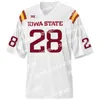 American College Football Wear NCAA Custom Iowa State College Cyclones koszulki piłkarskie zszyte Sean Shaw Jr. Retey Real Mitchell Allen Lazard Breece Hall Kyle K