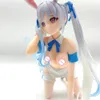 Miniaturesy zabawki 1/4 rodzime wiązanie Chris Aqua Blue Bunny Girl Figur