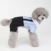 Köpek Giyim Pet Öğrenci Kıyafetleri Köpek Giyim Çiftleri Chihuahua Elbiseler ve Tulumlar İçin Kolej Tarzı Ceket Elbise