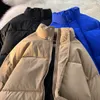 Vestes pour hommes 2023 Veste d'hiver Hommes Parkas Épaissir Manteau chaud Hommes Collier Couleur Solide Parka Femmes Mode Streetwear 230107