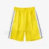 2023 Mens palmeiras shorts designers femininos calças curtas impressão de letra de letra de correia casual roupas de cinco pontos roupas de praia de verão