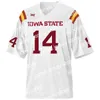 American College Football Wear NCAA Custom Iowa State College Cyclones koszulki piłkarskie zszyte Sean Shaw Jr. Retey Real Mitchell Allen Lazard Breece Hall Kyle K